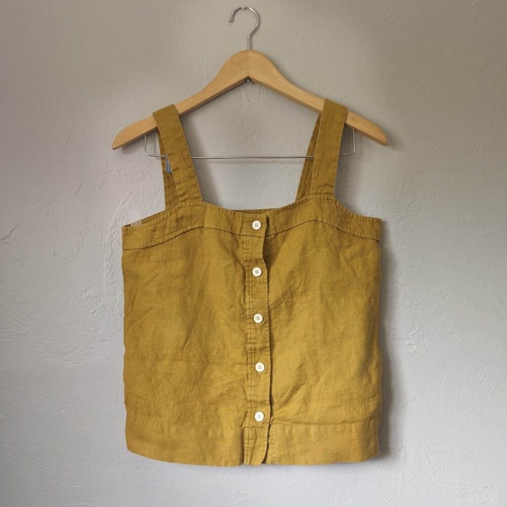 Everlane Linen Button Up Tank Top